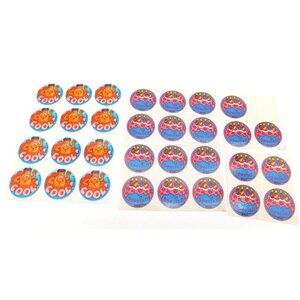 Trend Scratch and Sniff Scent Stickers Lot Orange Cool Raspberry Birthday Cake